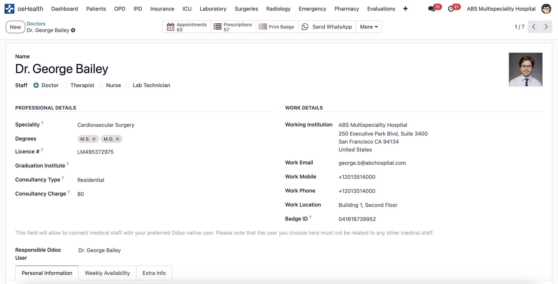 Provider Staff Files Medical Staff Management System for Hospitals | oeHealth